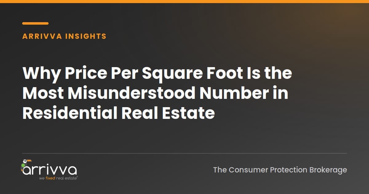 Why Price Per Square Foot Is the Most Misunderstood Number in Residential Real Estate